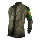 Camisa GG Agro Brk Camuflada Bandeira do Brasil com Proteção Solar UV50+