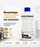Desentupidor de Pia e Vaso Sanitário Vulcão Poderoso 900g - Kit com 2 Unidades