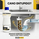 Desentupidor de Pia e Vaso Sanitário Vulcão Poderoso 900g - Kit com 2 Unidades